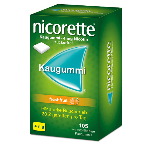 nicorette&reg; Kaugummi freshfruit, 4 mg Nikotin