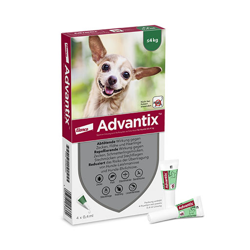ADVANTIX Spot-on Lsg.z.Auftr.a.d.H.f.Hund bis 4 kg