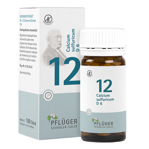 BIOCHEMIE Pfl&uuml;ger 12 Calcium sulfuricum D 6 Tabl.