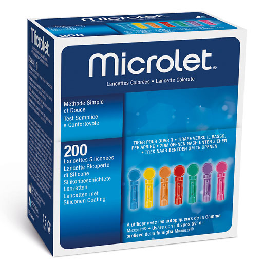 MICROLET Lanzetten farbig