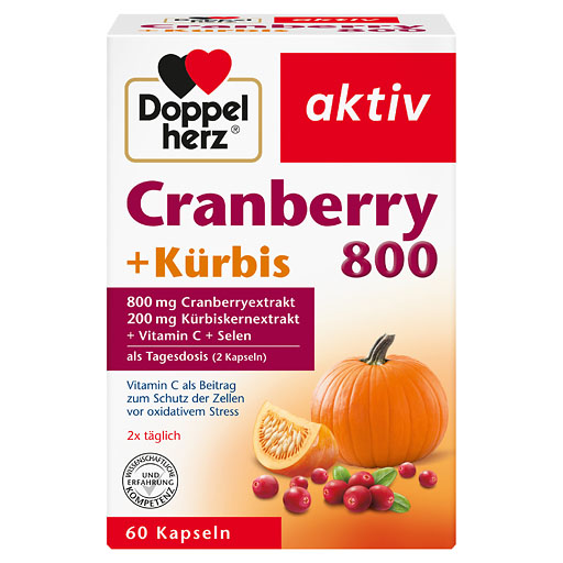 DOPPELHERZ Cranberry+K&uuml;rbis Kapseln