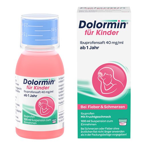 Dolormin&reg; Ibuprofensaft f&uuml;r Kinder 40 mg/ml