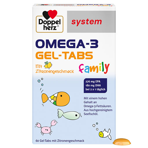 DOPPELHERZ Omega-3 Gel-Tabs family system