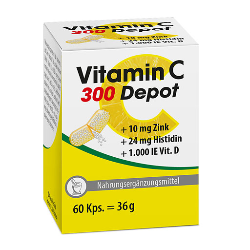 VITAMIN C 300 Depot+Zink+Histidin+D Kapseln