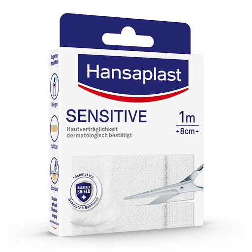 HANSAPLAST Sensitive Pflast.hypoallergen 8 cmx1 m