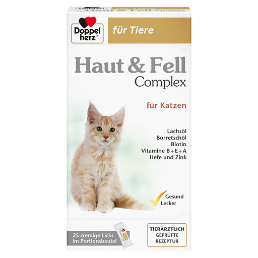 DOPPELHERZ f&uuml;r Tiere Haut&Fell Compl.Port.B.f.Kat.