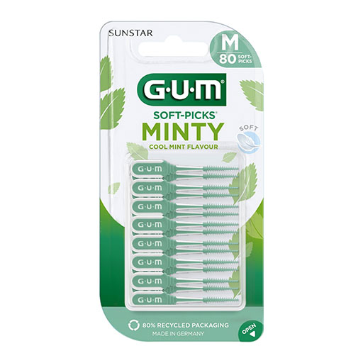 GUM SOFT-PICKS MINTY medium