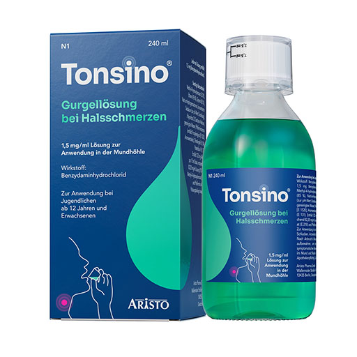 TONSINO Gurgell&ouml;sung bei Halsschmerzen