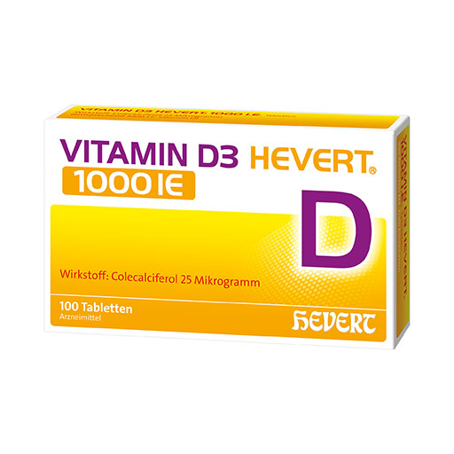 VITAMIN D3 HEVERT 1000 I.E. Tabletten
