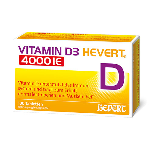 VITAMIN D3 HEVERT 4000 I.E. Tabletten